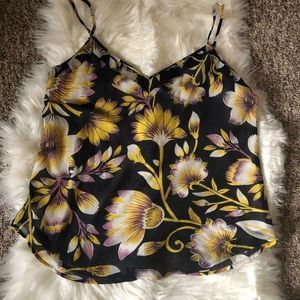 Ann Taylor factory floral tank medium